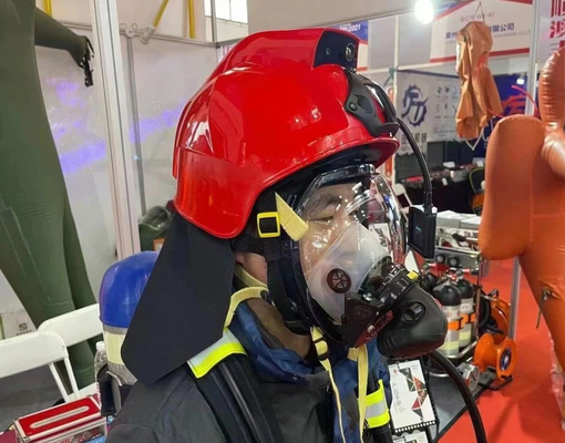 Gas Detection Fireman Helmet IR Thermal Imaging Camera Fire Proof Safety Helmet Camera