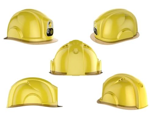 4G Construction Hard Hat Camera Removeable Batteries Build In LED Lighting