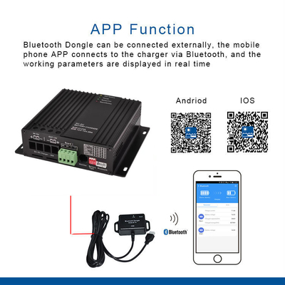 12V 30A DC Battery Charger Aluminm Material For RV Boat Yacht