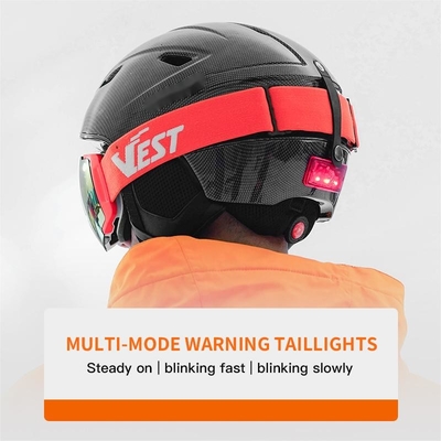 WIFI Real-Time Recording Ski Helmet Camera Bulit In 1600MAH Replaceable Battery