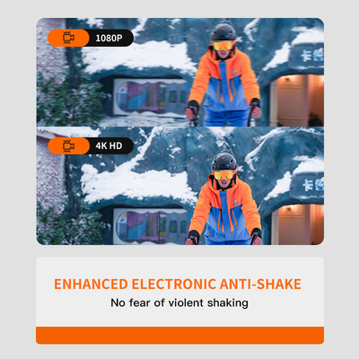 WIFI Real-Time Recording Ski Helmet Camera Bulit In 1600MAH Replaceable Battery