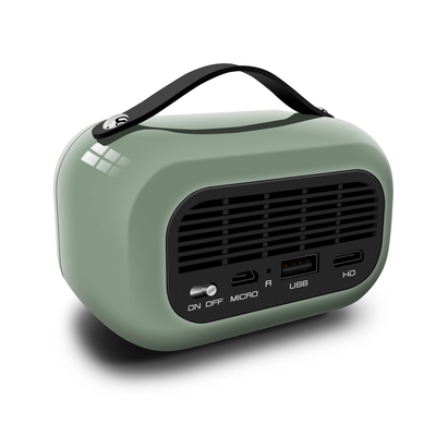 Green DLP Smart Projector 65 Lumens Android 9.0 4K Built In 5000MA Battery