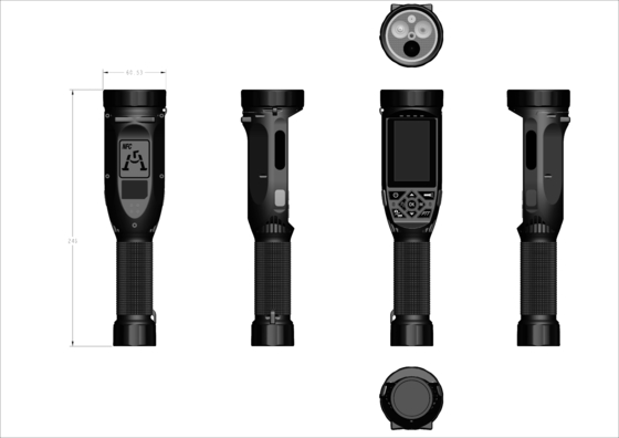 Android 12.0 Flashlight Camera Recorder With 2.4 Inch Touch Screen