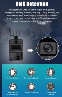 Sos App Control 4G Dashcam and GPS ADAS/DSM/BSD/PCW 4G Mobile DVR