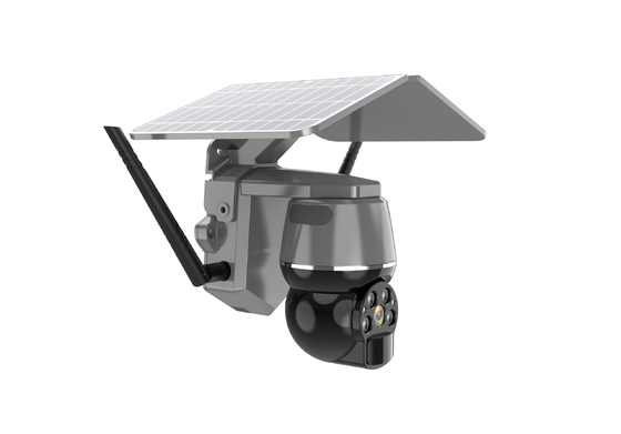 4G Solar CCTV Camera Hi3518E SoC Speaker Wide View Angle 120 Degree