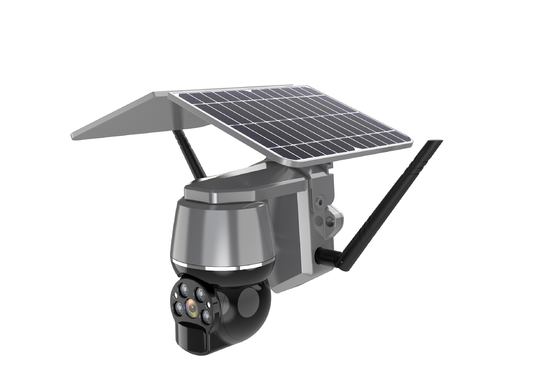 4G Solar CCTV Camera Hi3518E SoC Speaker Wide View Angle 120 Degree