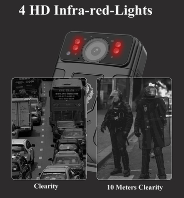 AI Face Recognition Police Body Cameras 2 Way Talk Night Vision Android System