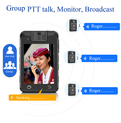 AI Face Recognition Police Body Cameras 2 Way Talk Night Vision Android System