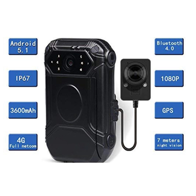 4G Police Wearable HD Body Camera Security Guard Personal DVR Camera