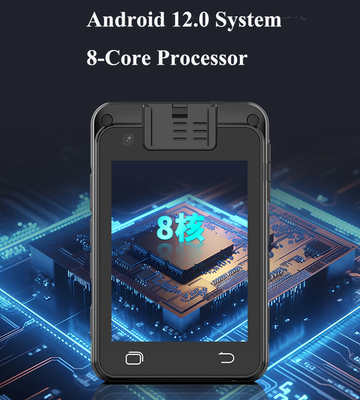 4G Ultra Definition 1080P30fps Android 12.0 Body Camera With Bluetooth 5.0 GPS