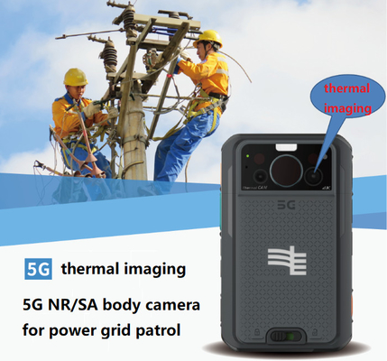 Replaceable 8000mAh Battery 5G Body Camera with 13MP Rear Camera and Gyroscope Sensor