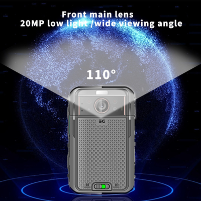 5G 4G 110 Degree Police Worn Camera with 13MP Night Vision 1080P Android 10.0 System