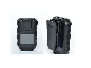 Black Infrared Police Wearing Body Cameras Ambarella Chipset For Evidence Recording