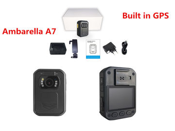 1080P Police Video Camera Ambarella A7 , Body Worn Camera 5MP CMOS Sensor