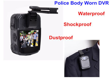 Durable Black Mini Body Worn Video Camera LCD Square Screen ABS Material