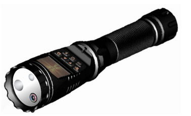 Multi Function Police Security Flashlight 16 M With 120 Degree Wide Angle
