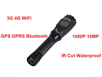 3G / 4G Police Security Flashlight MTK8735 Chipset With 3600 MAH Battery