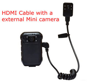 External Mini Police Video Camera 2 Inch LCD TFT 960*240 5 Mega Pixel