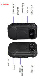 High Resolution Waterproof Android Body Camera 5.1 System Real Time Data Upload