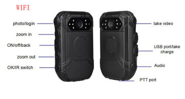 Single / Dual Recording Police Worn Cameras 5.0 MP CMOS Sensor 1080 P