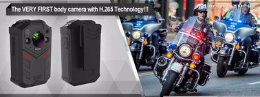 Multi Functional Body Video Camera , Police Worn Cameras 2 Meters Shock Proof