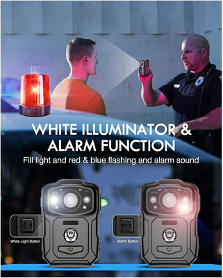 4K Resolution IP68 Wifi Body-Worn Cameras H.264/H.265 Video Encoding with NFC and Android 10 System