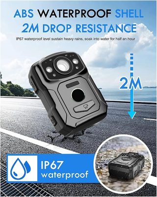 4K Resolution IP68 Wifi Body-Worn Cameras H.264/H.265 Video Encoding with NFC and Android 10 System