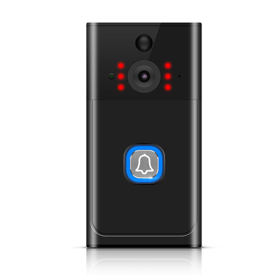H.264 Coded Format and Night-vision Supported Wireless Video Doorbell Battery Included for Home Security