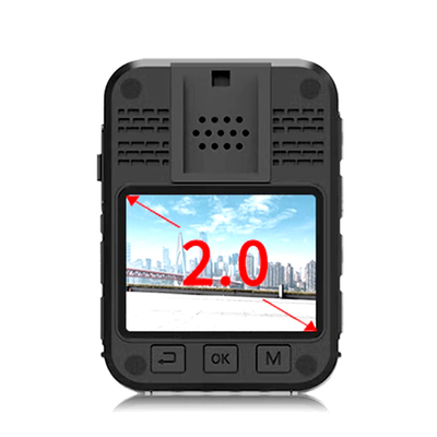 2 Inch GPS Personal Mini body worn camera with Dual Camera lens recording
