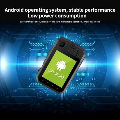 4G 2K Body Worn Camera 2.4 Inch Touch screen Android 12 System