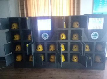 20 Ports Helmet Docking Station With Management Software 19 Inches Touch Screen