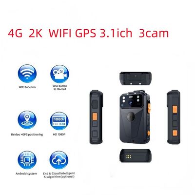 4G WiFi Live Stream GPS Tracking Body Worn Camera PTT Intercom