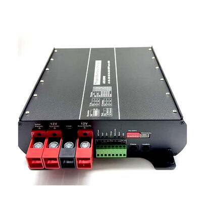 DC Battery Charger with integrated safety instructions emphasizing correct battery type selection and proper ventilation