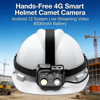 4G Smart Safety Helmet Camera with Real-Time Video Ptt with Cloud Platform