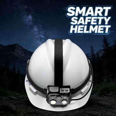 Safety Helmet Camera Featuring Nano SIM Card TF Card Storage Options LED Light and Support for Cluster PTT Intercom and AI Algorithms