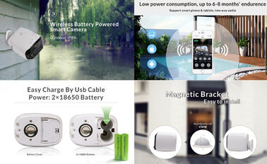 Wireless Wifi Security Camera Battery Powered HD 960P Resolution Support Night Vision