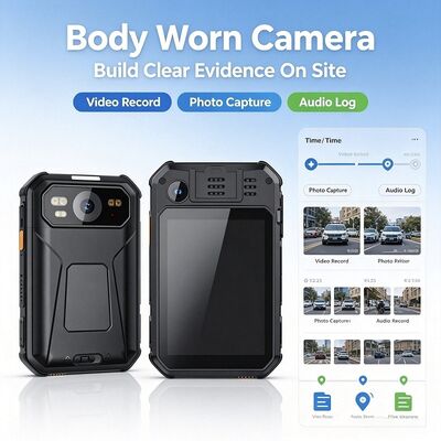 4G IP Body Worn Camera SIM B28 Band Rtmp Rtsp Onvif Recorder