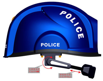 Thermal Imagery Safety Helmet Camera / Smart Temperature Measuring Helmet