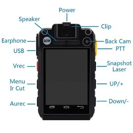 4G Android Police Should Wearing Video Body Pocket Camera Night Vision For Civilians