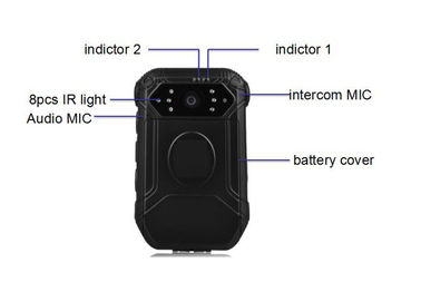 Police Worn  Cameras 10 hours video recording IP65 Waterproof DVR