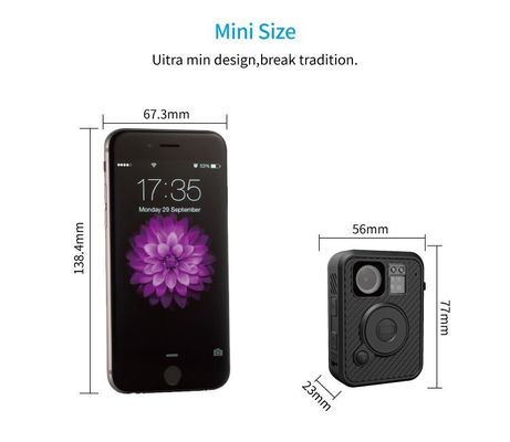 Portable mini size Body Worn Camera Ambarella A12 Police Video Recorder