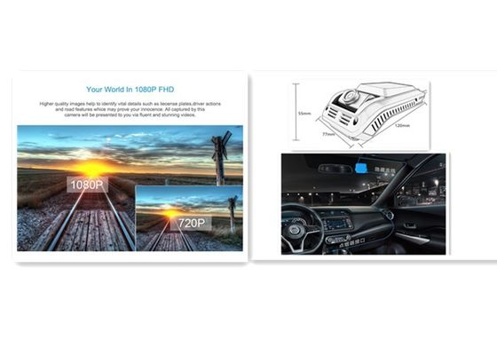 Hi3520dV400 H.265 HD 1080P Dual Channel Car Recorder