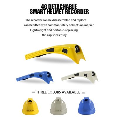 Detachable 4G LTE Safety Helmet with Camera Chipset MTK6739