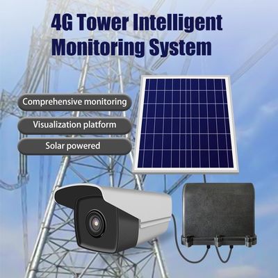Grid Tower Solar Intelligent Monitoring Camera System 4G LTE 18000 mAH Long life Working