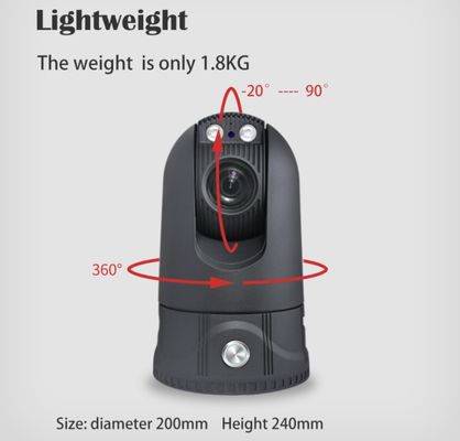 Horizonted 360 4G Dome Camera High Speed 36X Optical Zoom 2T Large Storage
