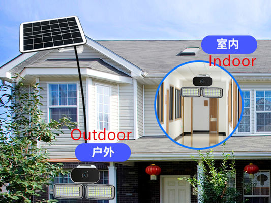 LED light IP66 3.6MM Lens 12000MAH 4G Solar Battery Camera