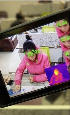 Temperature Helmet Measuring Android System 4G Video Helmet With Camera