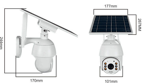 Solar Camera 4G Battery Security Camera 1080P Supports Cloud Storage