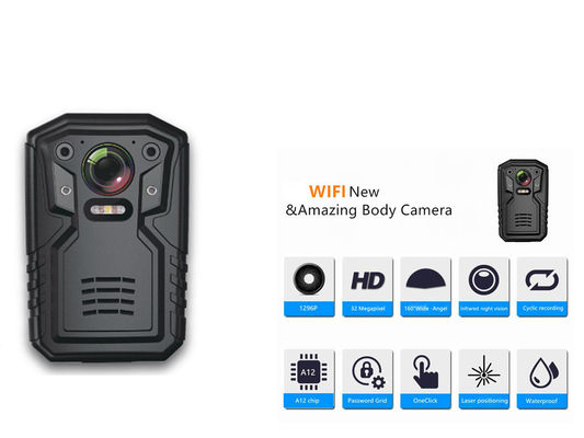 AAC 5000mAh WIFI Police Body Cameras CMOS MX323
