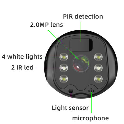 Outdoor Intercom 4W 18650 Battery PTZ WIFI Camera 2MP
